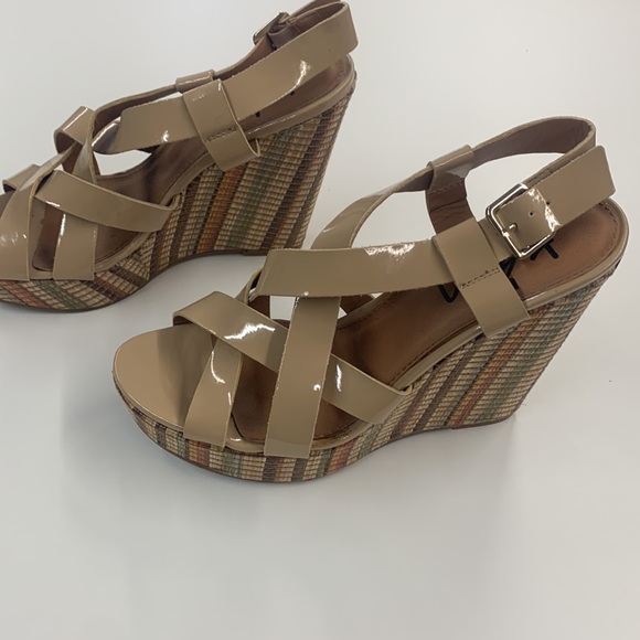 Ladies Size 9 K&M Summer Boho heels - Picture 5 of 8
